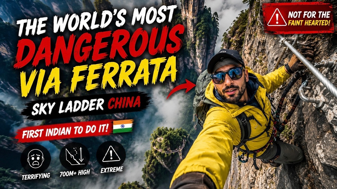 I Climbed The World's Most Dangerous Ladder | China | Stairway To Heaven | Zhangjiajie