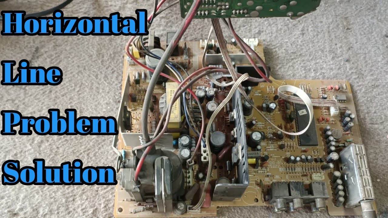 Crt Tv Horizontal Line Problem Solution | CRT TV horizontal size problem solution AmeerTv