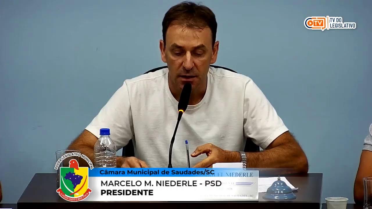 4º Sessão Ordinária da Câmara  de Vereadores de Saudades-