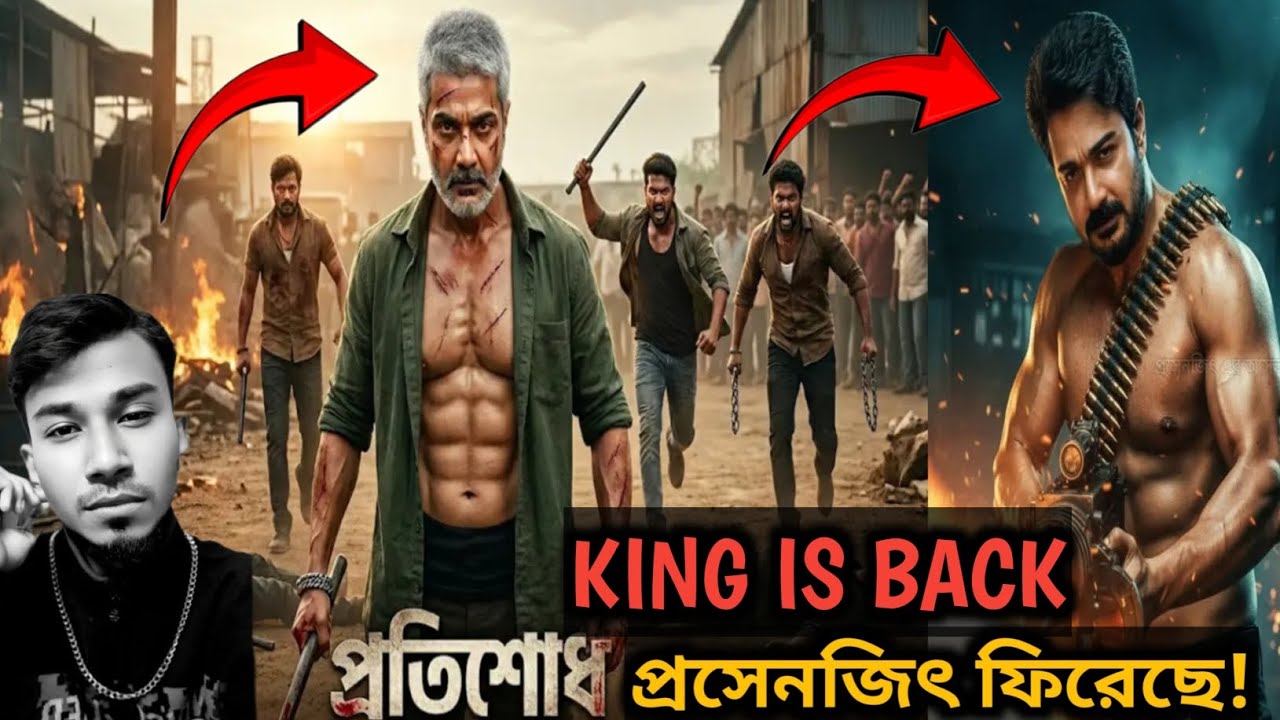 Prosenjit Chatterjee Protishodh (প্রতিশোধ) New Action Film Teaser Reaction😳🔥|বুম্বাদার 8 প্যাক Body💥