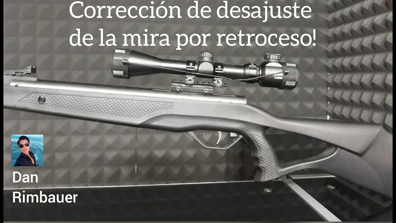 Corrección del desajuste de la mira telescópica por retroceso