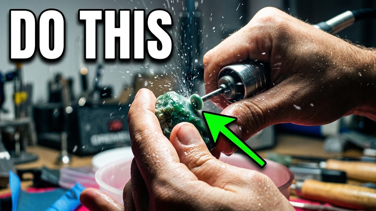 How to cut a cabochon (gemstone) using a Dremel