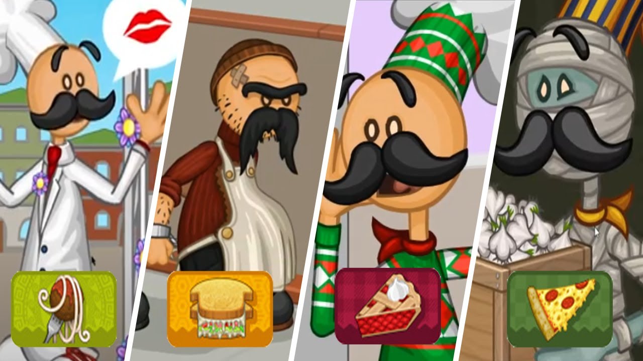 All Endings in Papa's Gamerias 2013-2024