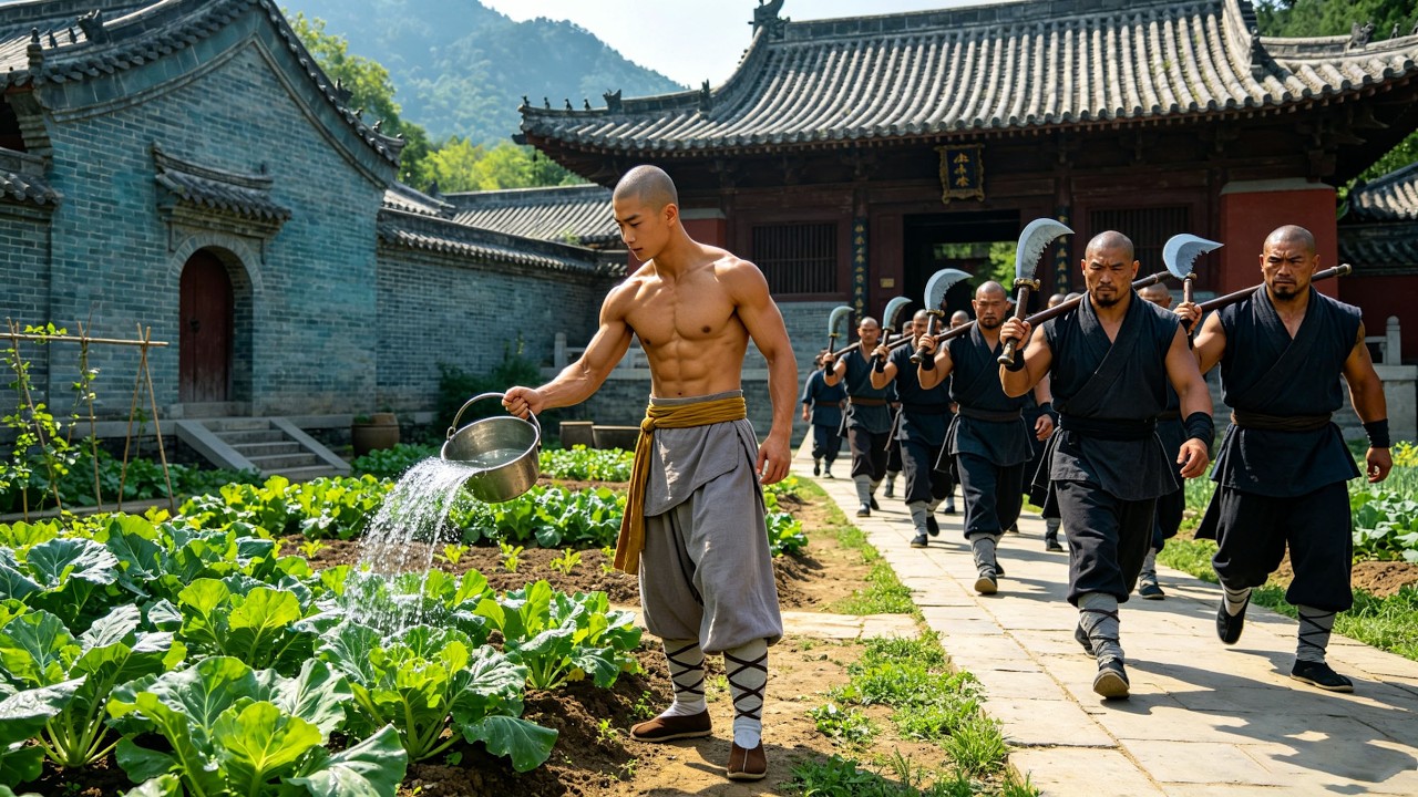 功夫電影！看似愚笨的少林種菜僧竟是頂級功夫高手！ 💥 #中国电视剧 #KungFu #Martial #功夫