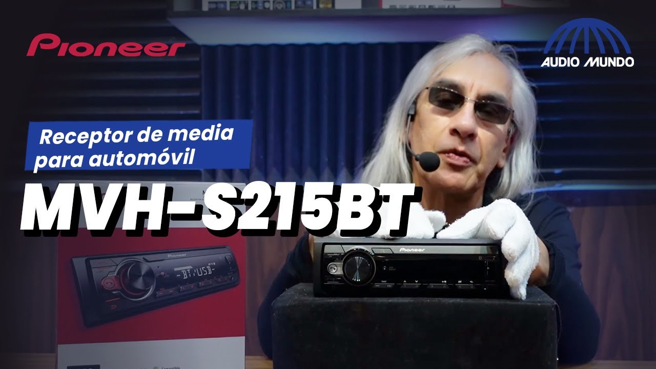 Receptor de media para automóvil marca Pioneer modelo MVH-S215BT