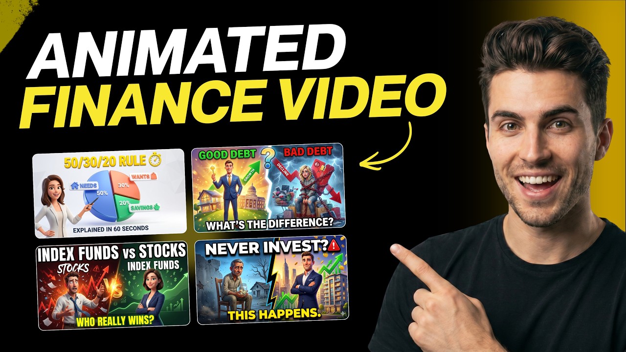 How to Make 3D Animation Finance Videos | High RPM Niche Secret