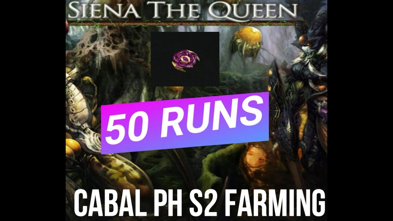 Cabal Online PH Siena B2F  (S2 50 Runs) + Amulet of Resist Drop