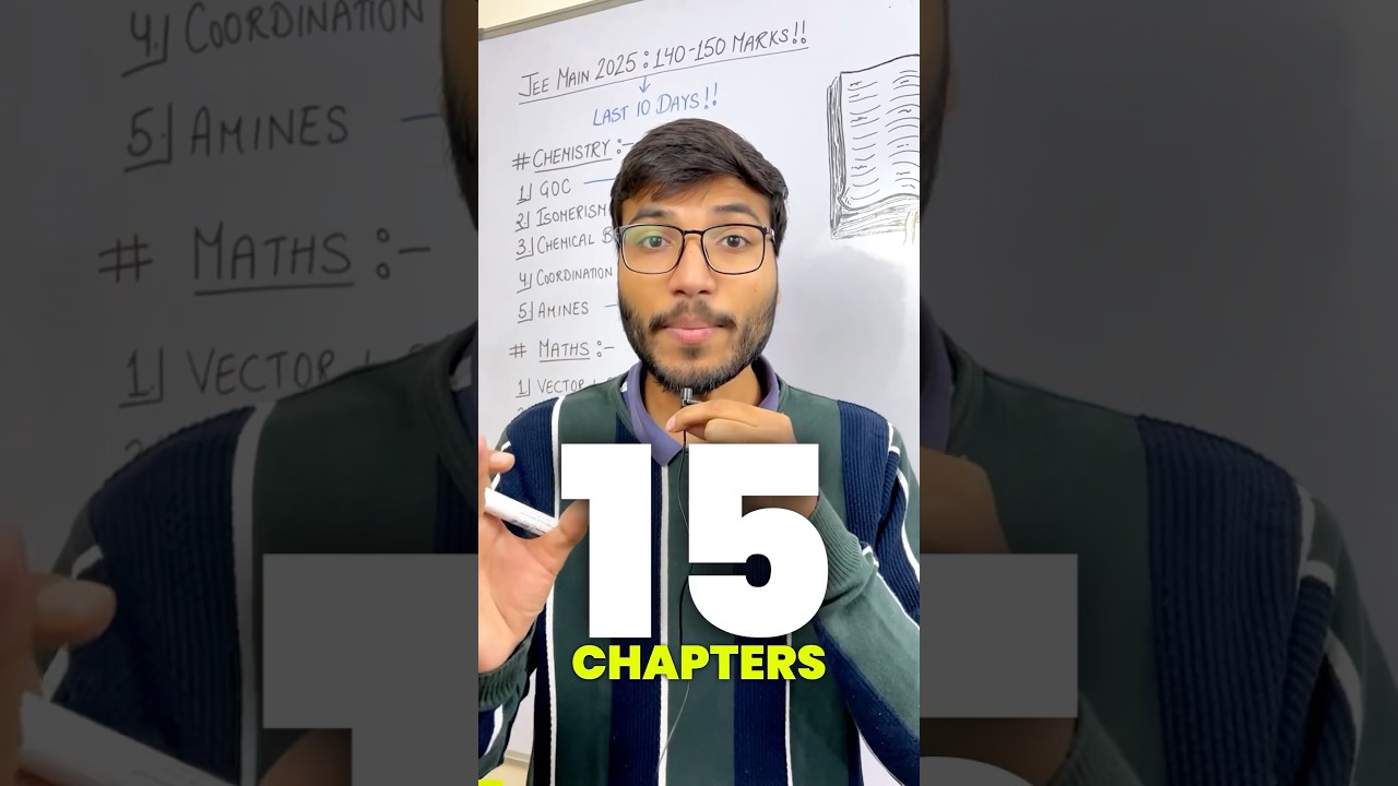 ❌15 CHAPTERS to score 140-150 Marks!🤯 #jee #motivation