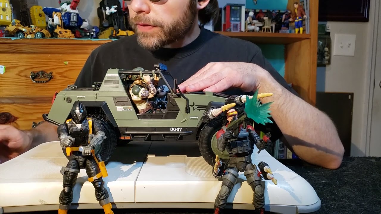 3D Printed Gun Mount for G.I. Joe Classified Vamp: M.M.E. 215