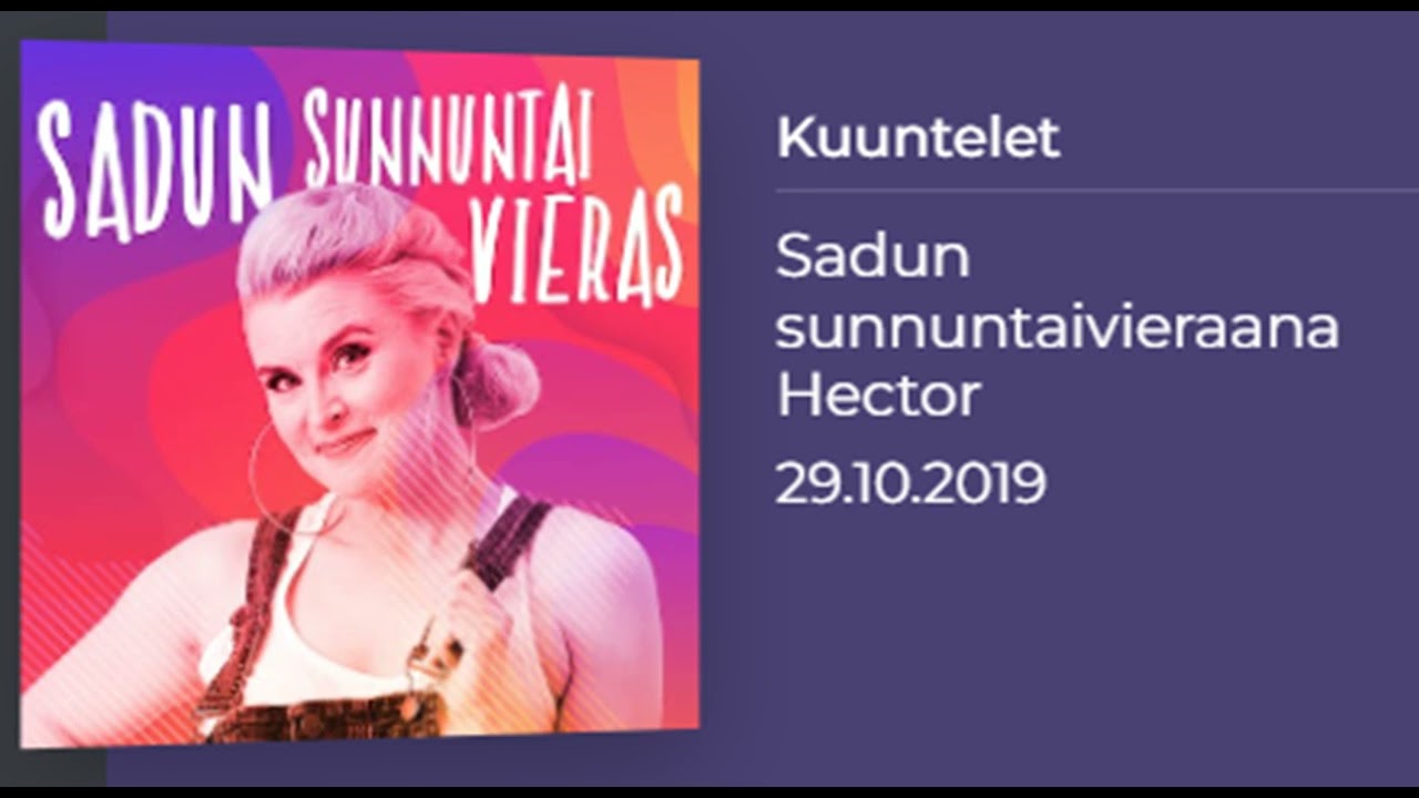 Iskelm&auml; - Sadun sunnuntaivieraana Hector 29.10.2019 - Sadun sunnuntaivieras Hector (Heikki Harma)