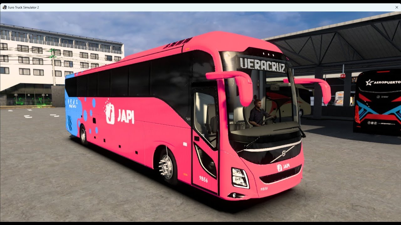 Descarga Skin Gratis JAPI Para Volvo 9800 Luxury Euro 4x2 DBMX | Tehuacán - Veracruz | ATS/ETS2 1.56