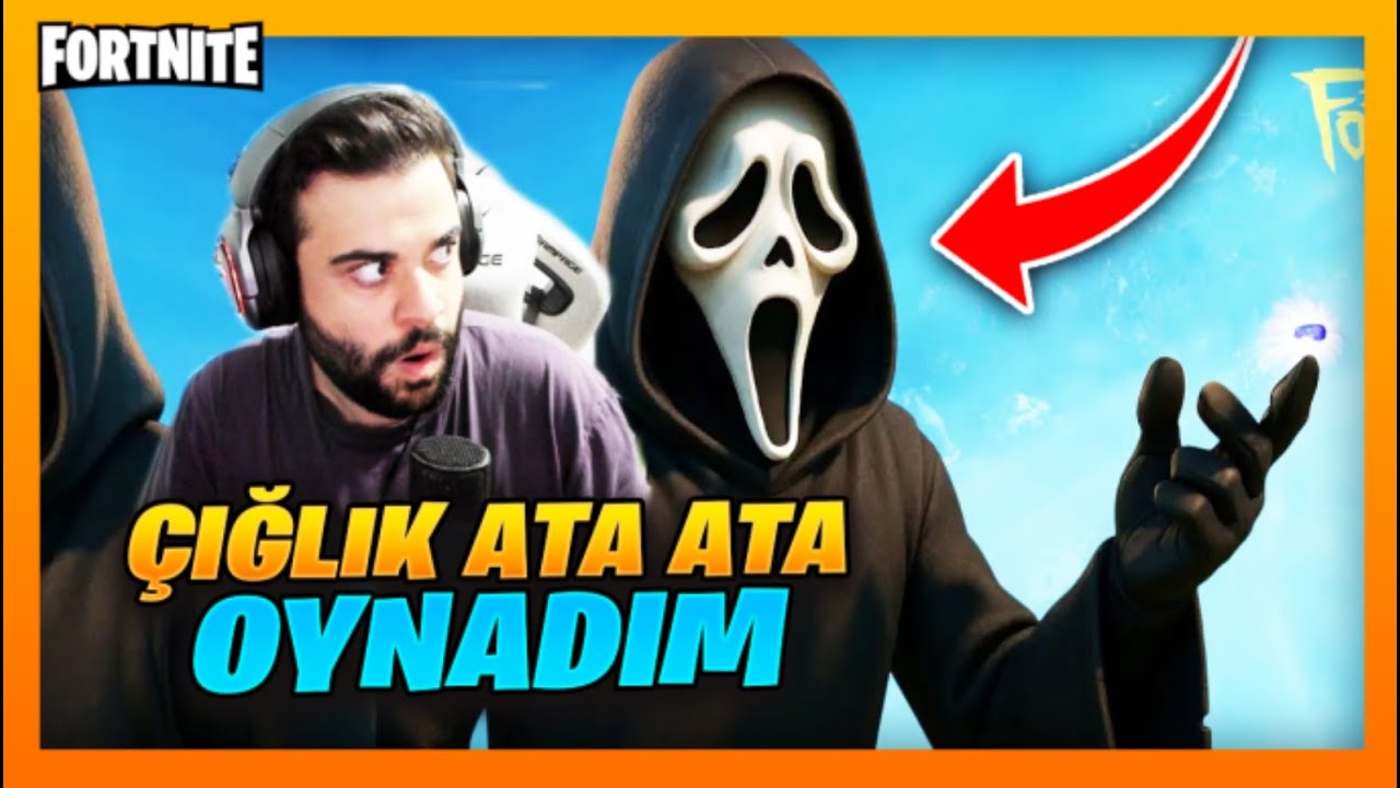 YENİ GHOST FACE SKİNİ İLE ÇIĞLIK ATA ATA OYNADIM ! Fortnite Yeniden Nasıl Oynanır ?