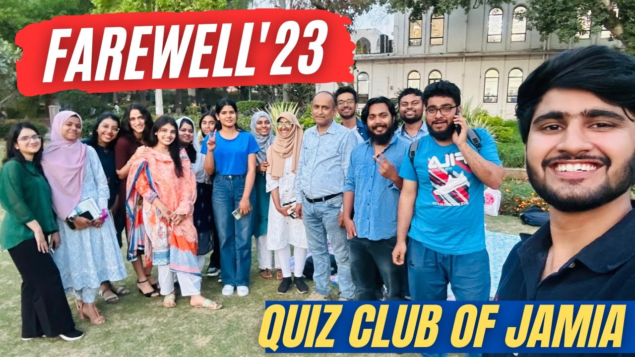 "Jamia Quizzers: A Farewell to Remember" | Suhail Vlogs
