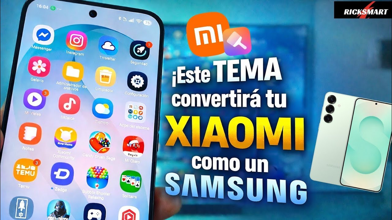 ✅Cómo Tener One Ui 8.5 en Tu XIAOMI este Tema lo Hace realidad 