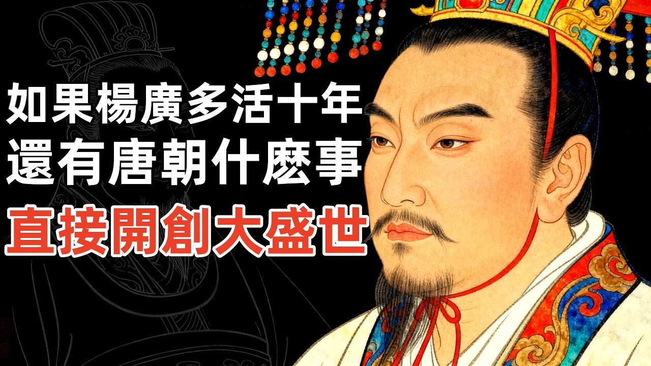 如果楊廣多活十年，還有唐朝什麽事？直接開創大盛世！| 睡前故事，安神助眠