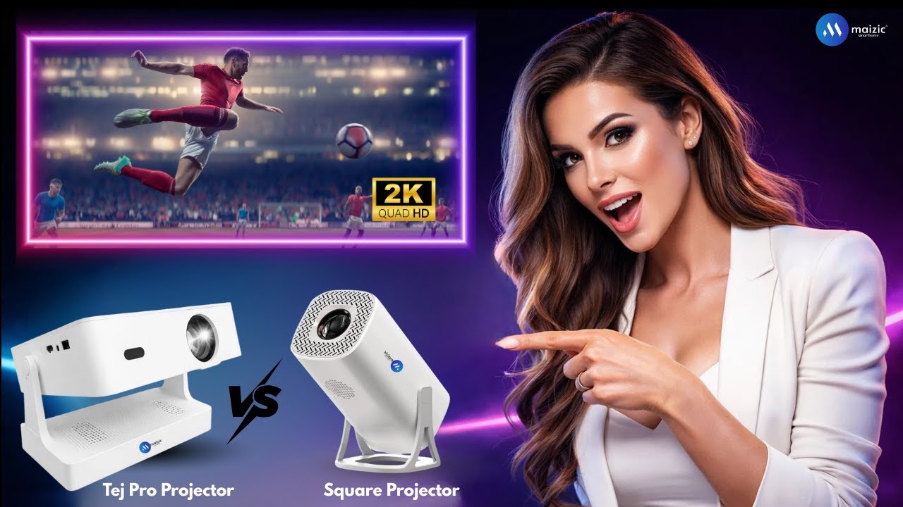 India's Best Android Projectors Under 6000  | Tej Pro Vs Square | Honest Review | Maizic Smarthomes