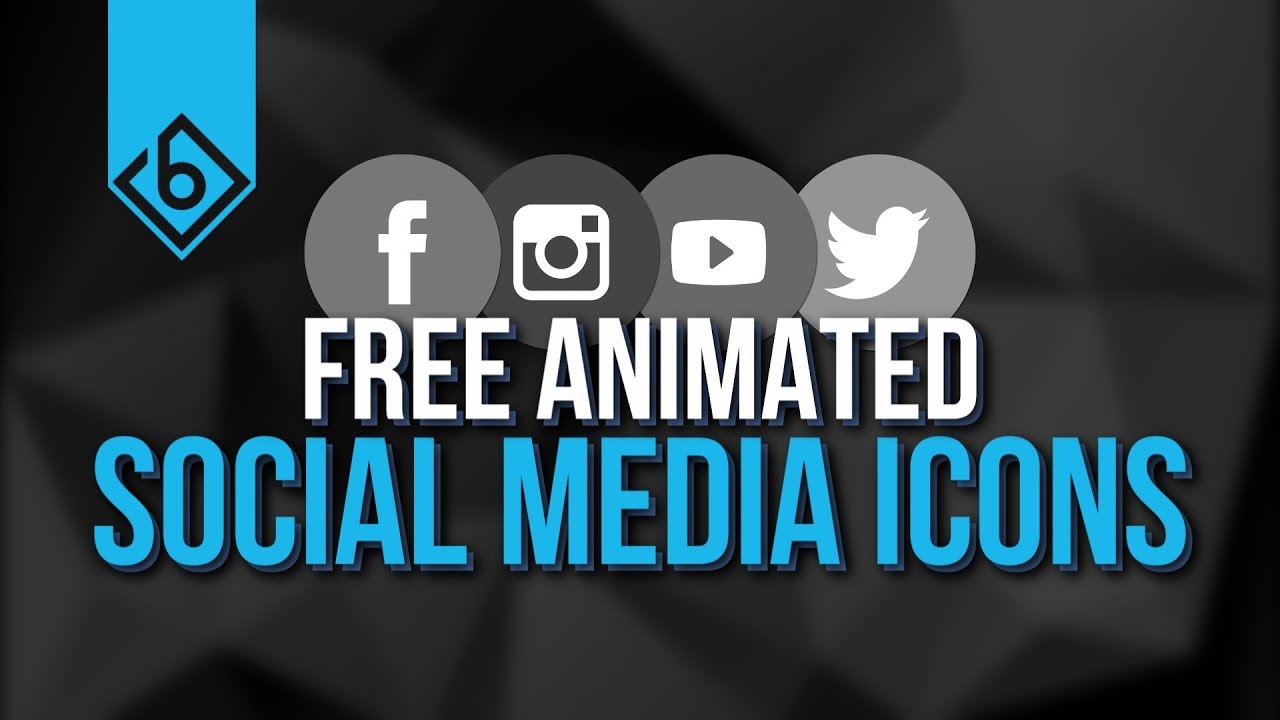 Animated Social Media Icons - Free Download - Sony Vegas Preset