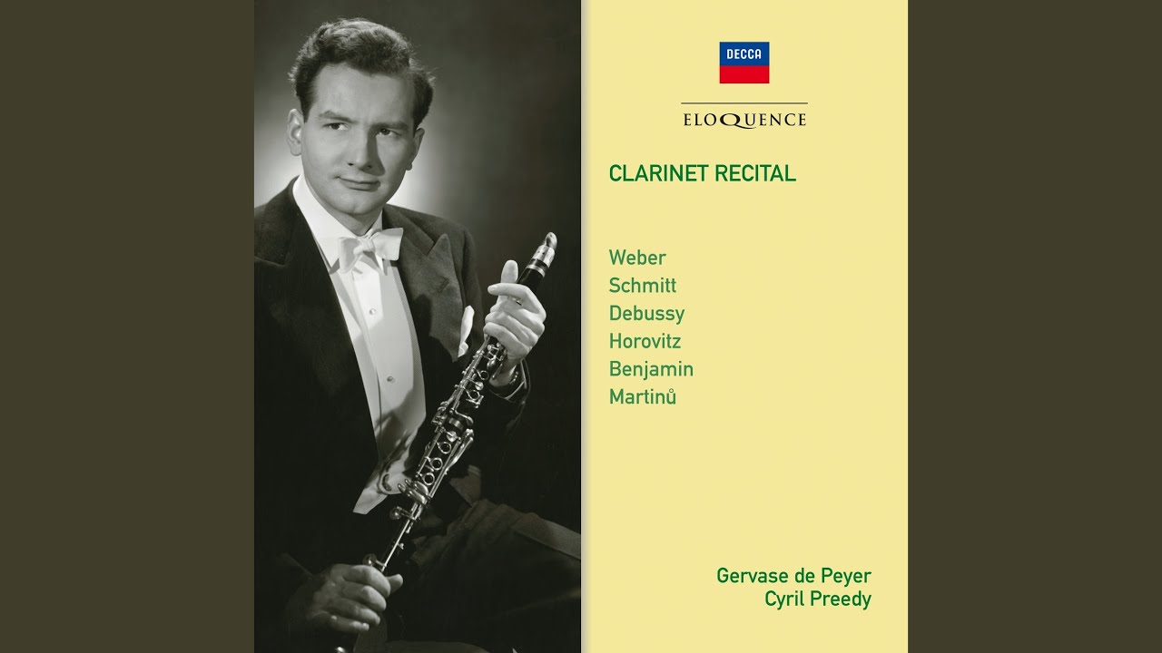 Martinů: Sonatina for clarinet & piano, H. 356 - 1. Moderato