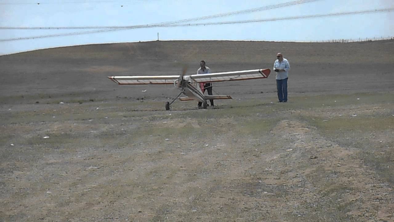 GIANT RC TRAINER TEST FLIGHT  -  Dev RC model uçak test uçuşu