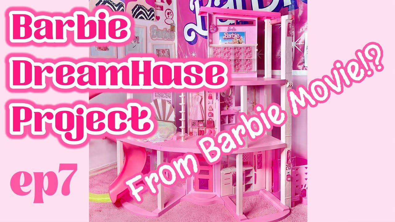 DIY Barbie DreamHouse Project EP7 Pink Slide & Rooftop from Barbie the Movie