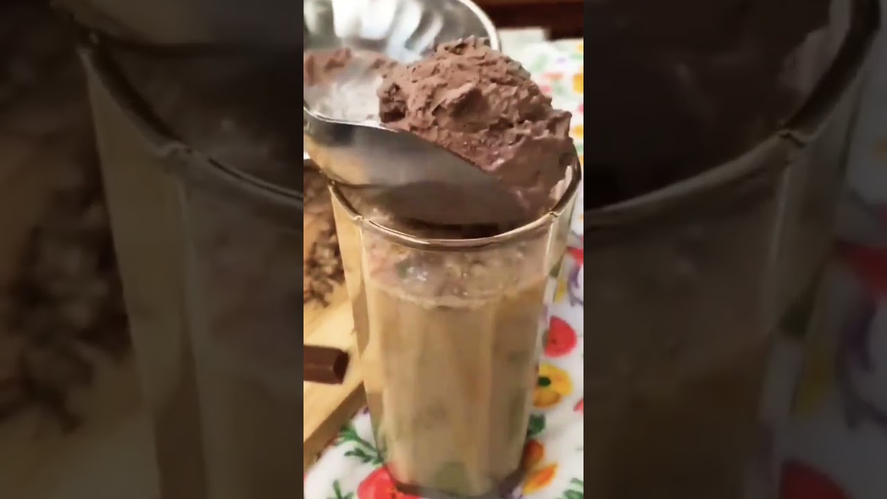 KitKat Chocolate Mocha | Iced Mocha #shorts #homecafe #icedcoffee #kitkat #milkshake