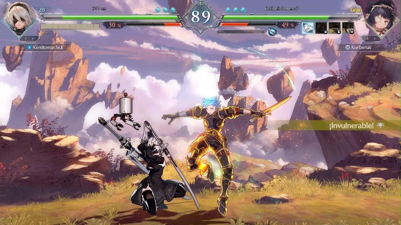 Ganamos combate en linea en Granblue Fantasy Versus: Rising