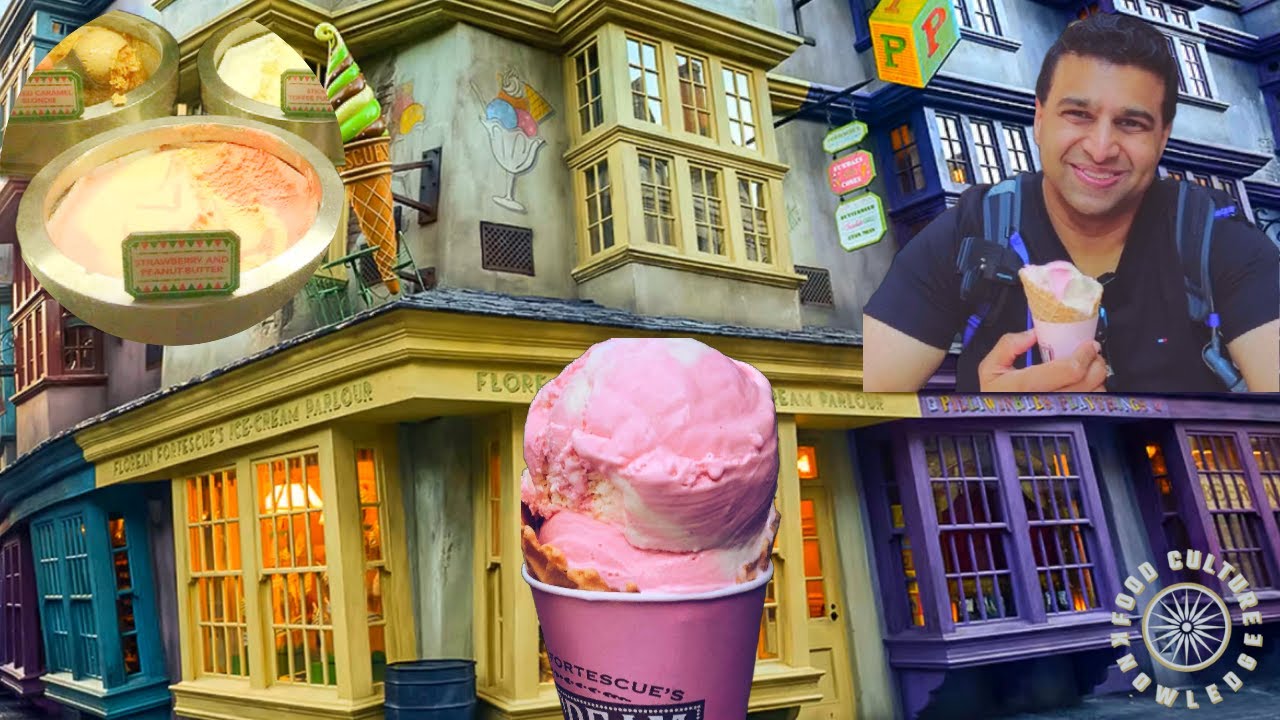 Trying Harry Potter's Ice Cream! - Florean Fortescue's Ice Cream Parlour In Diagon Alley