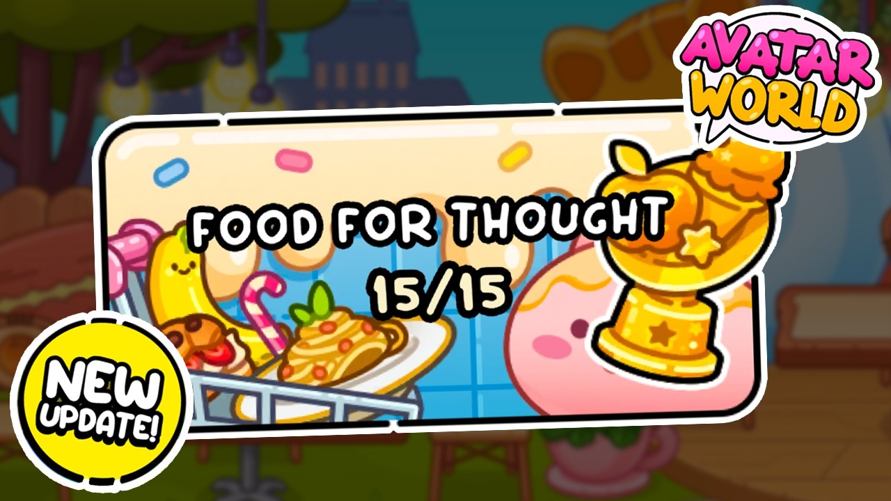 🌟 ALL 15/15 FOOD FOR THOUGHT SECRETS IN AVATAR WORLD! 🍕 NEW UPDATE!