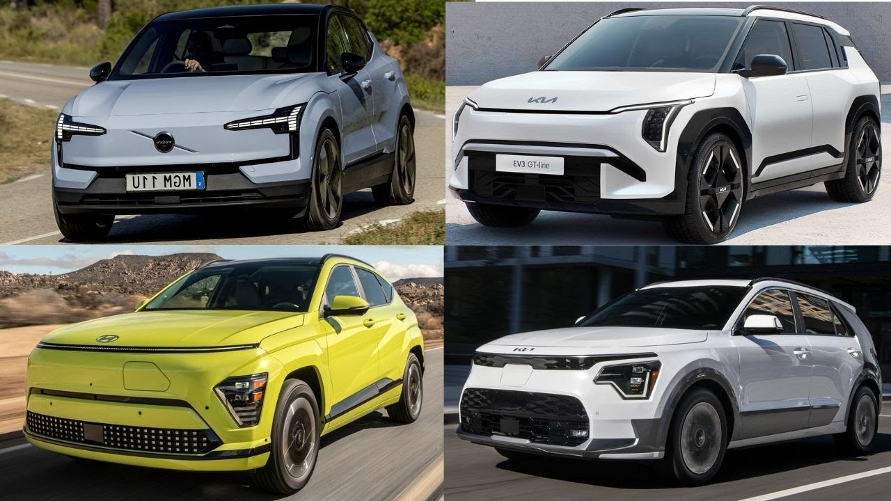 Kia EV3 2024 года против Volvo EX30 против Hyundai Kona EV против Kia Niro EV