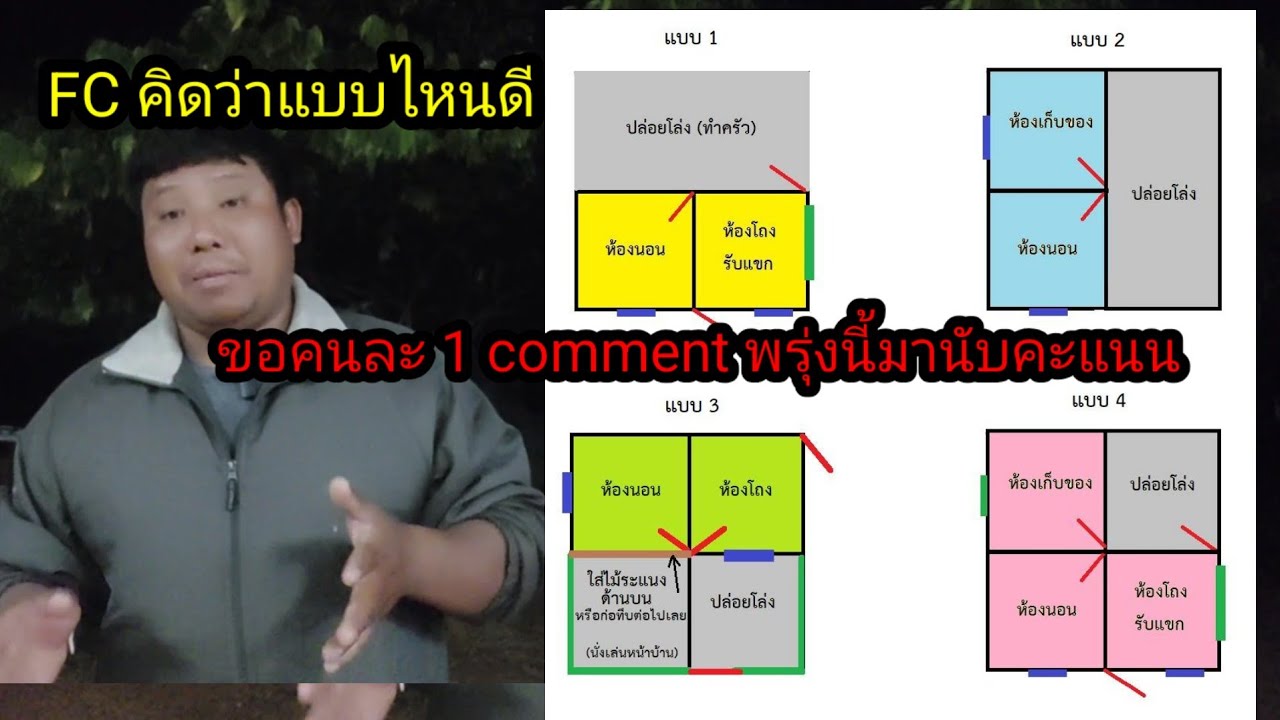 ขอคนละ 1 comment เลือกแบบที่จะทำบ้านให้ตาแผน#จิตอาสา 