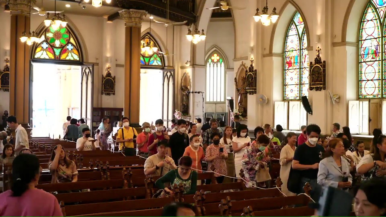 Holy Rosary Church วัดแม่พระลูกประคำ กาลหว่าร์ ( พิธีบูชาขอบพระคุณ ฉลองวัดแม่พระลูกประคำ กาลหว่าร์ )