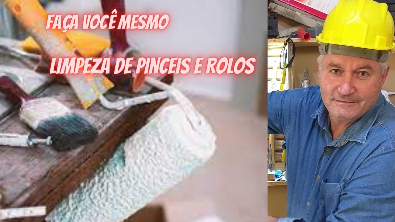 COMO FAZER LIMPEZA DE ROLOS E PINCEIS DE PINTURA.