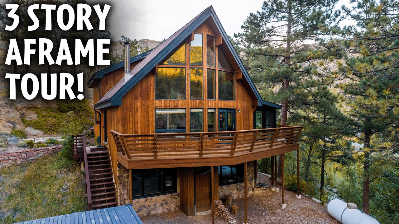 Luxury Aframe Airbnb full tour!