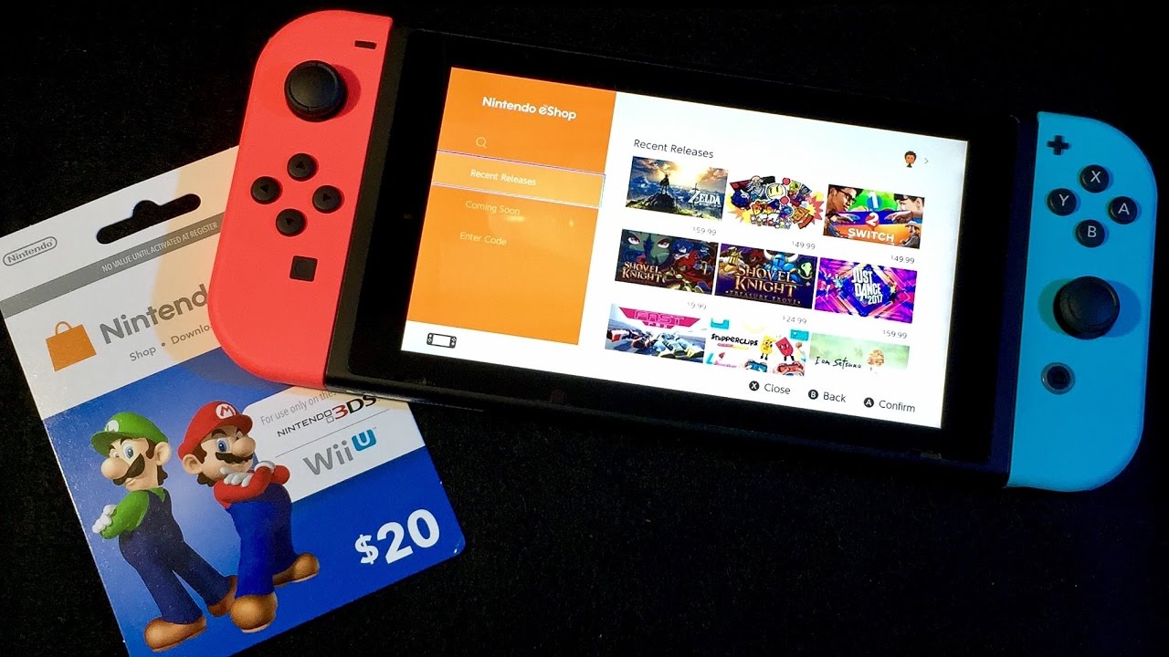 eShop Card On Switch & Buying A Game ASMR