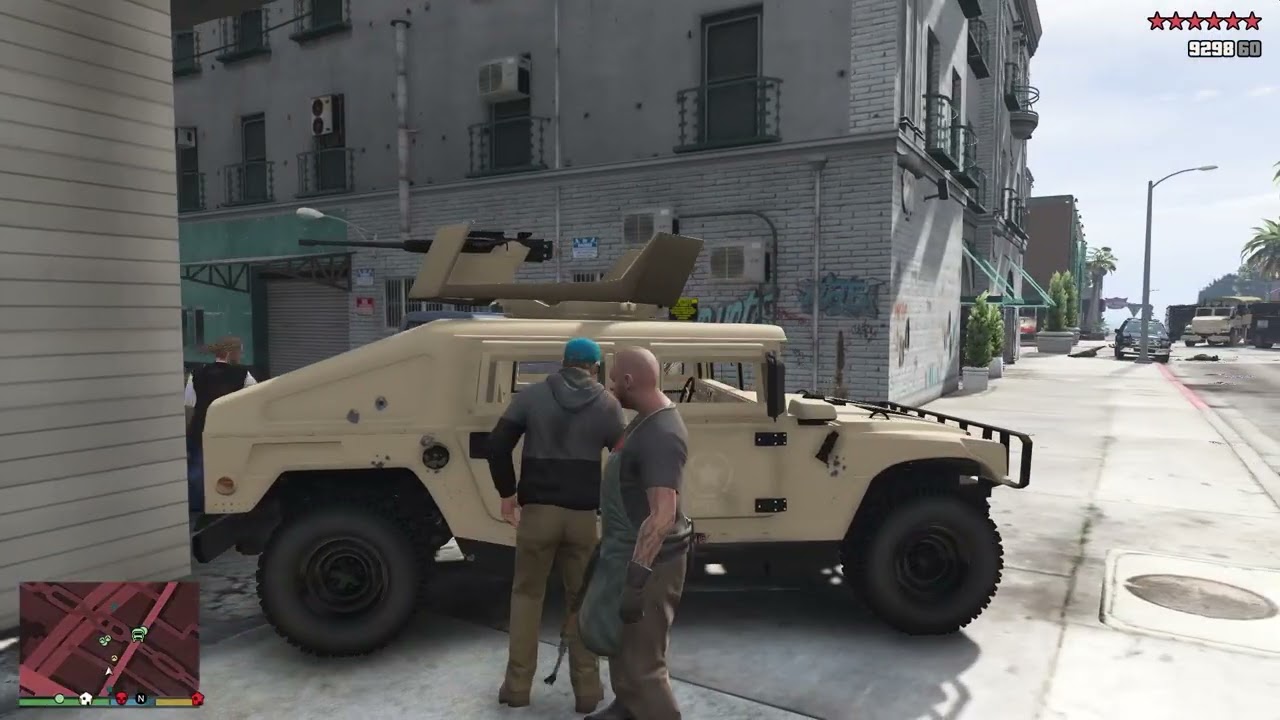 GTA V: Trevor, Wade, Ron, Chef, Mrs Philips 10 Star Cop Battle + Escape