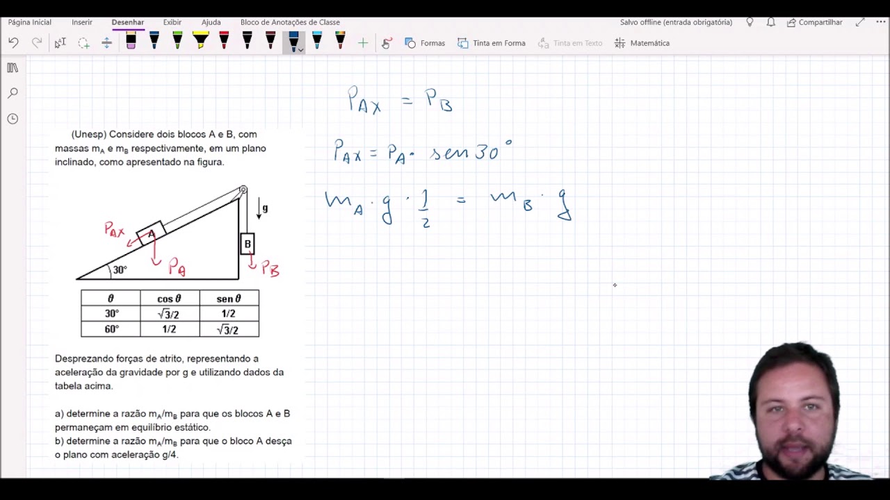 Resolução de questões de Plano Inclinado