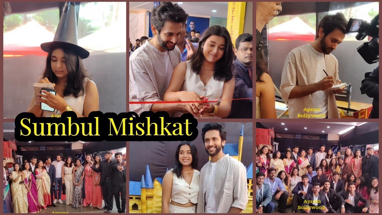 Sumbul Touqueer Khan With Mishkat Varma Inaugurating Visiting Creativity Photos With Atharva College