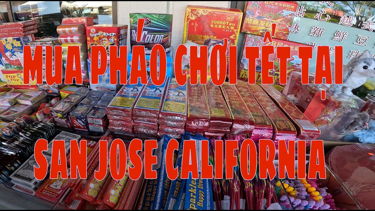 ĐI CHỢ TẾT MUA PHÁO TẠI SAN JOSE CALIFORNIA. ĐỜI SỐNG MỸ. MỸ VIỆT VIDEO . MYVIETVIDEO