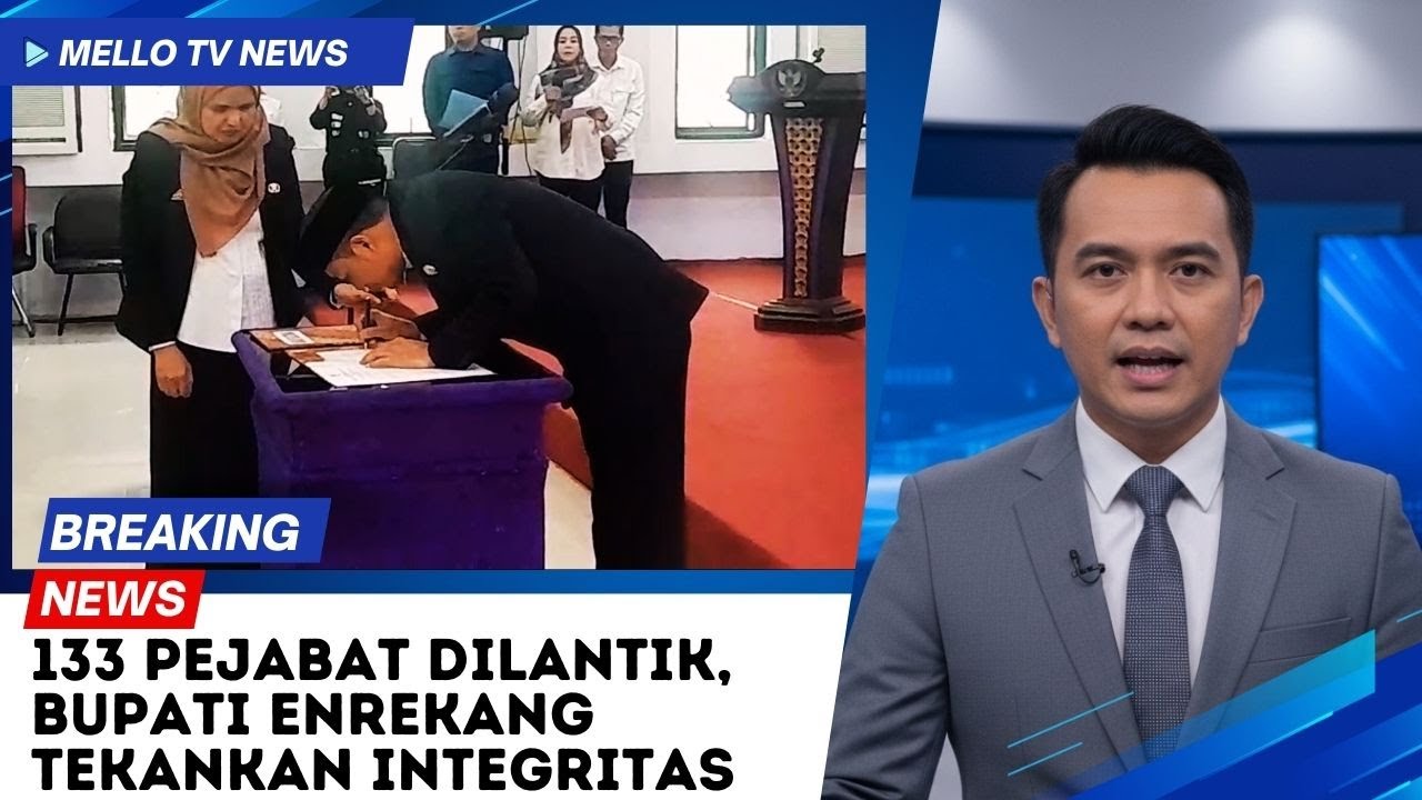 133 PEJABAT DILANTIK,   BUPATI ENREKANG TEKANKAN INTEGRITAS