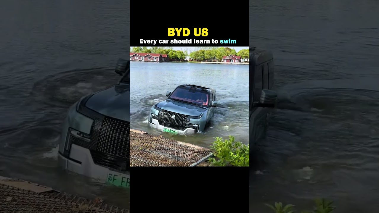 BYD U8:Every car should learn to swim😎😎#dreamcar #electriccar