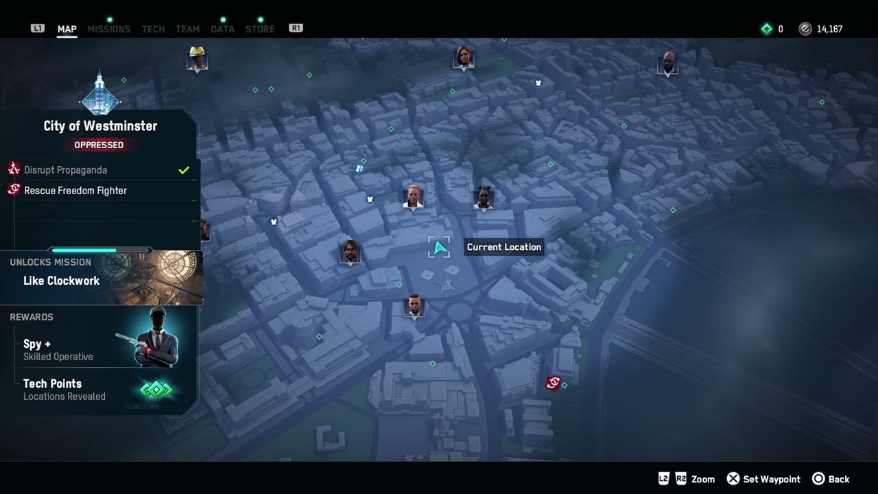 Watch Dogs Legion Map Pause Menu Ambience