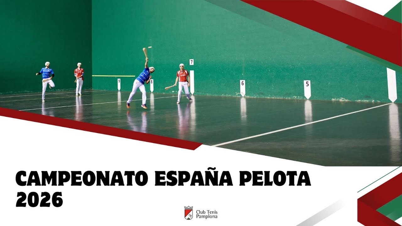 CLUB TENIS PAMPLONA vs LEMOIZKO ARMINTZA PILOTA KE - Campeonato de España de Clubes - Frontón 36 m.