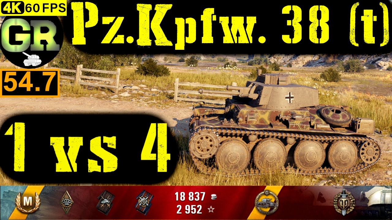 55_World of Tanks Pz.Kpfw. 38 (t) WoT Replay - 9 Kills 0.9K DMG(Patch 1.4.0)