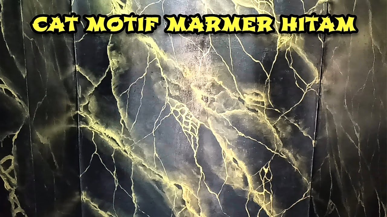 Cat Motif Marmer Hitam Marble Painting @mjgchannel9091