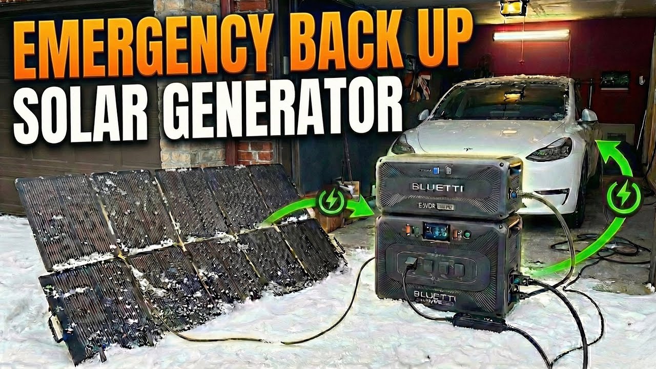 Emergency Charging My EV! | Bluetti Solar Generator During A Power Failure! 