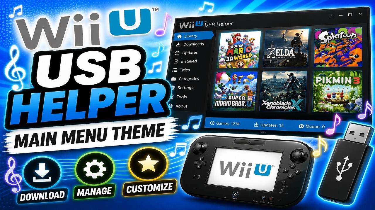 Wii U USB Helper Main Menu Theme