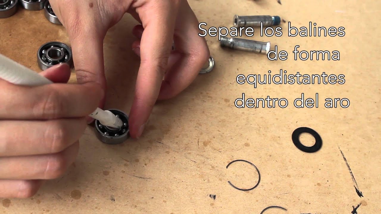 Como hacer Mantenimiento COMPLETO de patines y limpieza de rodamientos
