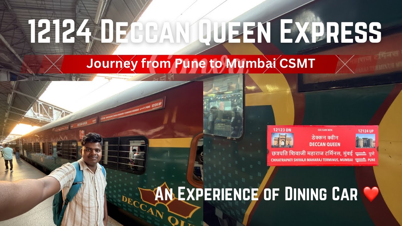 12124 Deccan Queen Express full train journey experience from Pune to Mumbai 