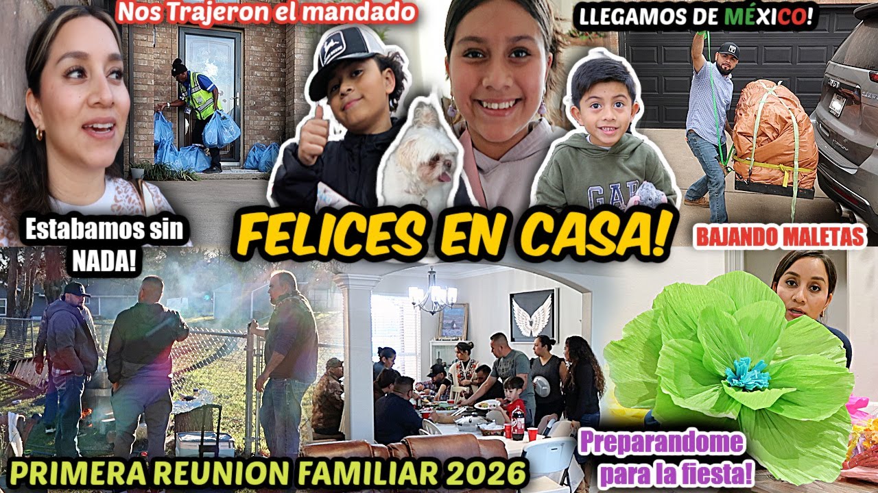 PRIMEROS DÍAS EN ESTADOS UNIDOS🇺🇸| Extrañamos el RANCHO 🇲🇽😢 Reunión familiar 2026❤️ | ¡SIN MANDADO!😬