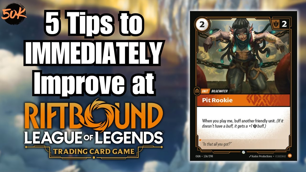 5 Tips to IMMEDIATELY Improve at Riftbound League of Legends TCG (Set 1 Origins)